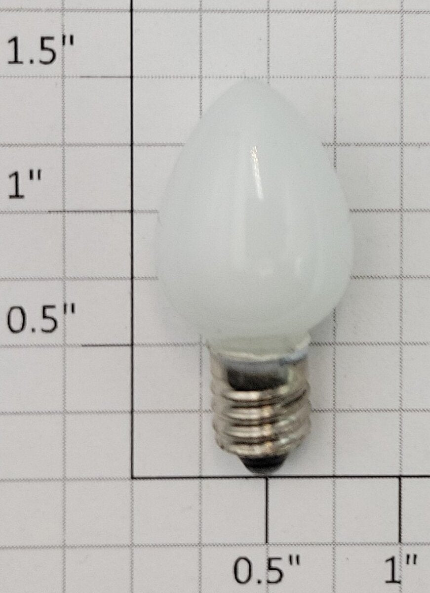 Lionel 451 14 Volt Painted White Screw Base Teardrop Light Bulb