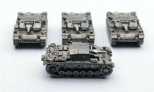 GHQ G17 1:285 Scale Stug III D German Early War Pewter Unpainted Kit