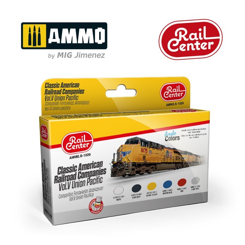 Mig Jimenez R-1020 Classic American RR Co. Vol. V UP 17 ml Paint Bottle Set