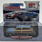 Road Champs 68600 1:43 Diecast Teal Blue 1949 Ford Woody 50th Anniversary