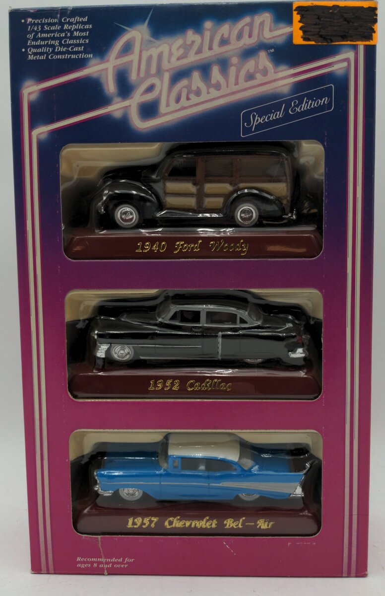 Ertl 2810-1HEL 1:43 1940 Ford/1952 Cadillac/1957 Chevy SpecialEdition (Set of 3)