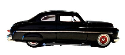 Ertl 32244 1:43 Die Cast American Muscle Black w/Red Interior '49 Mercury Custom