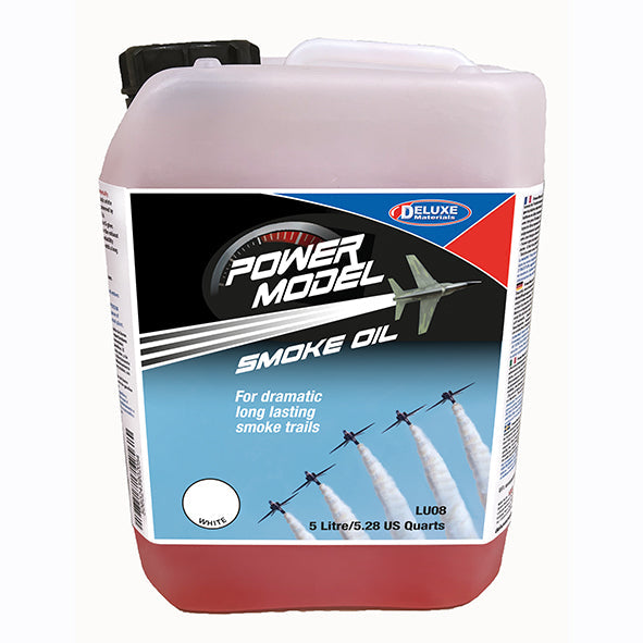 Deluxe Materials LU08 PowerModel Smoke Oil 5 Liter Jug