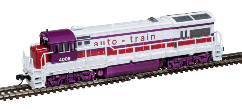 Atlas 40005948 N Auto Train Silver U36B Diesel Locomotive #4000