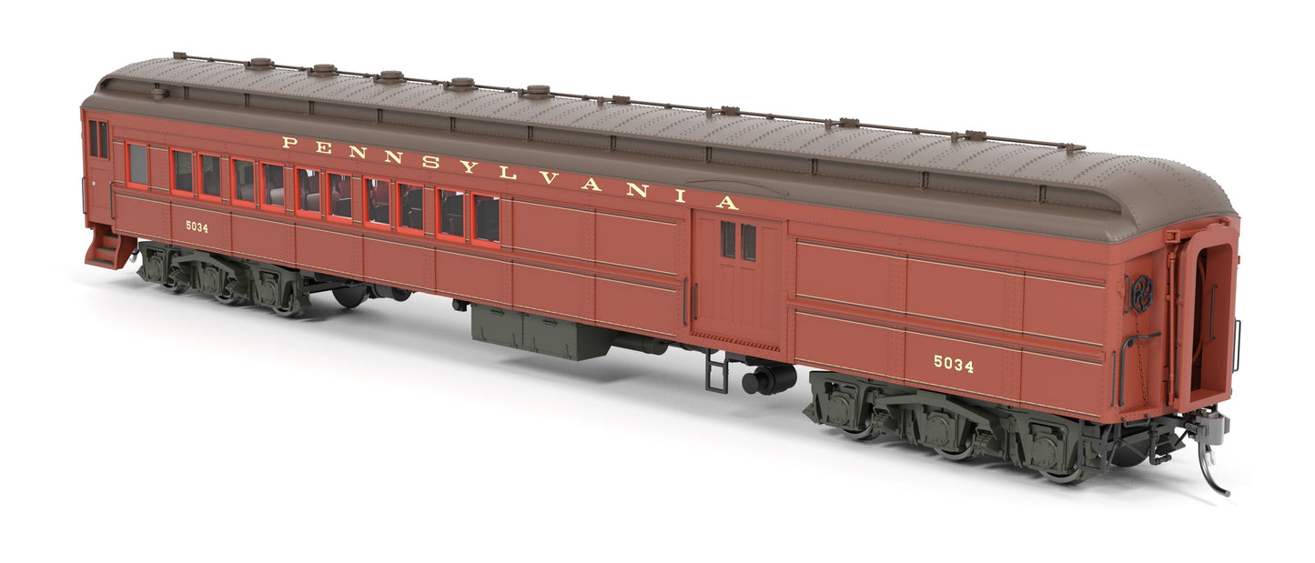 Broadway Limited 8980 HO Pennsylvania PB70 Coach-Baggage Combine #5034