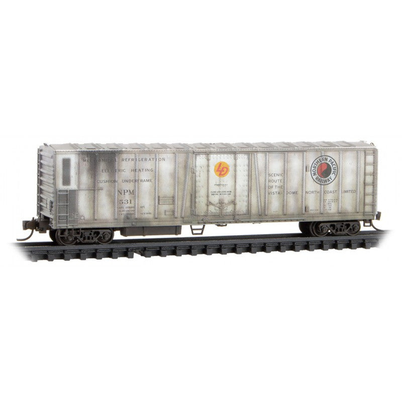 Micro-Trains 08144040 N NP Weathered 51' Rib Side Mechanical Reefer NPM #531