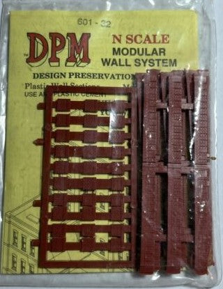 DPM 601-32 N Scale Modular Wall System Plastic Kit