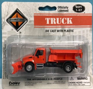 Boley 4114-99 1:87 Dept 1-87 Diecast Orange International Snow Plow Truck