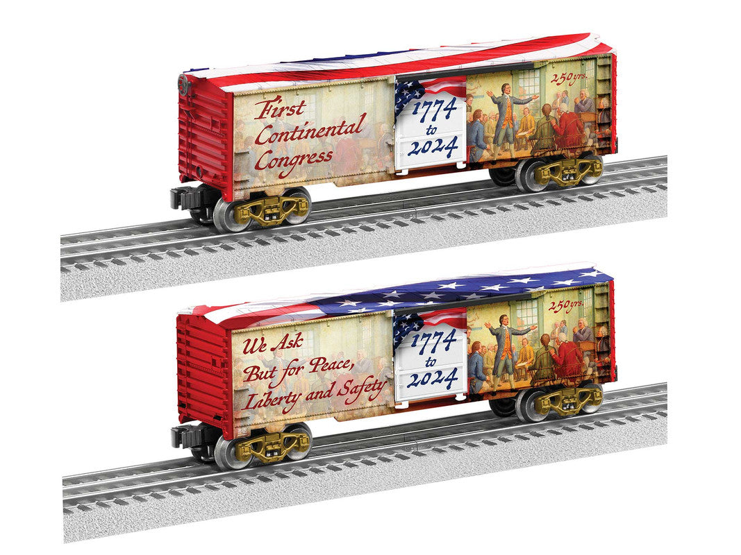 Lionel 2438190 O First Continental Congress 250th Anniversary Boxcar