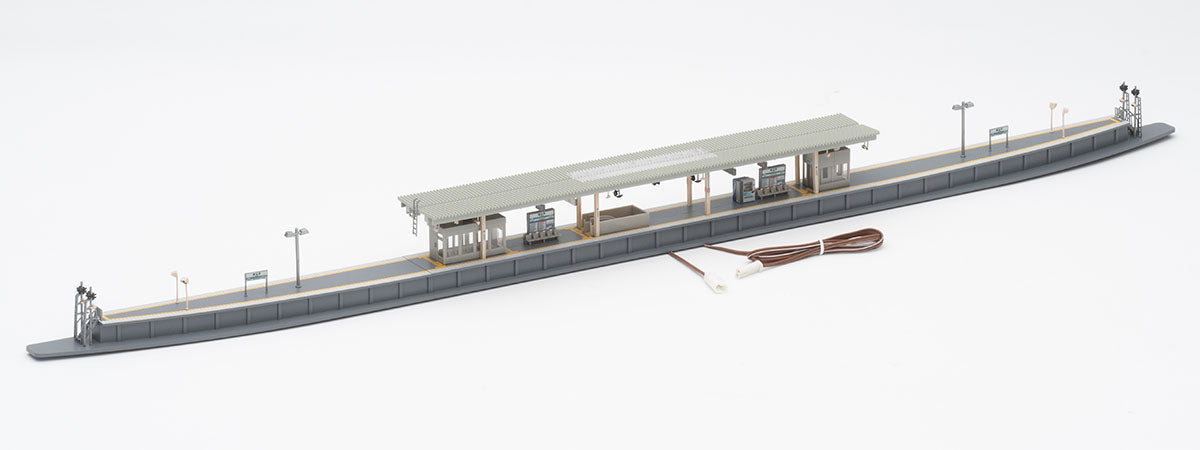 TomyTec 4275 N Modern Island-Style Passenger Station Platform Kit with Lights