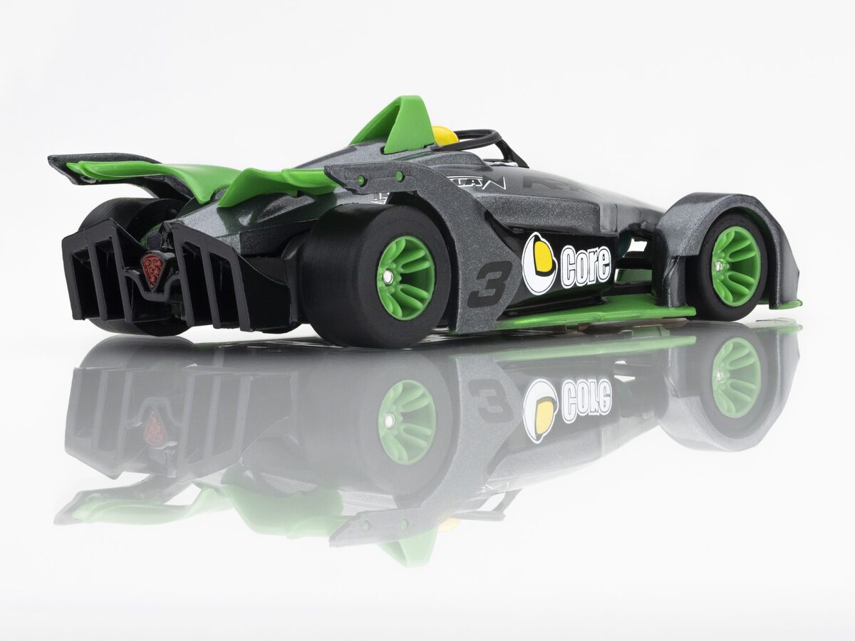 AFX 22064 HO Mega G+ Formula N #3 Silver/Green Slot Car