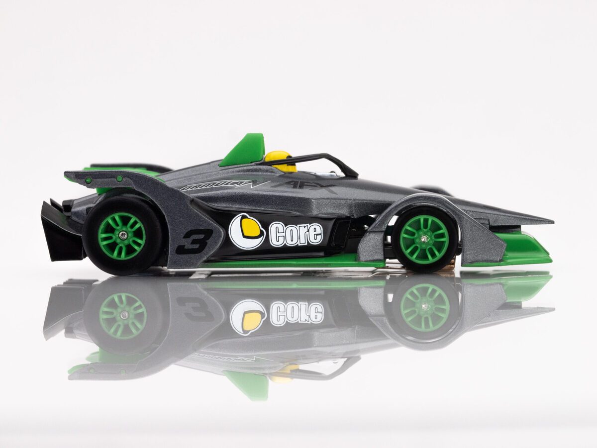 AFX 22064 HO Mega G+ Formula N #3 Silver/Green Slot Car