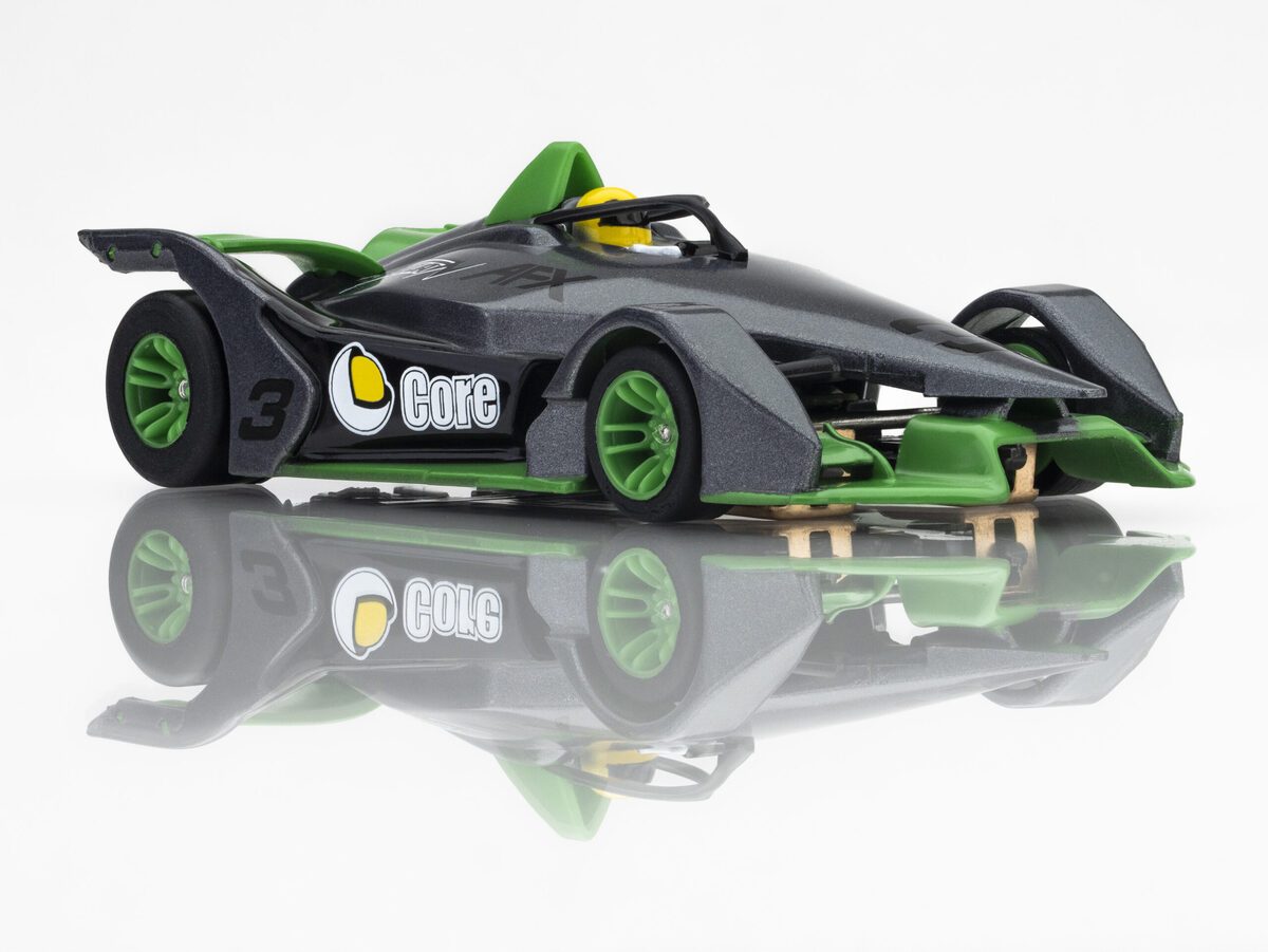 AFX 22064 HO Mega G+ Formula N #3 Silver/Green Slot Car