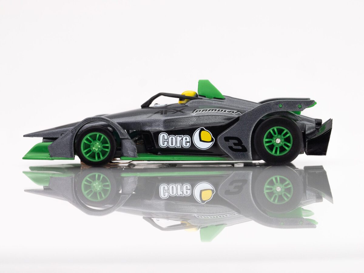 AFX 22064 HO Mega G+ Formula N #3 Silver/Green Slot Car