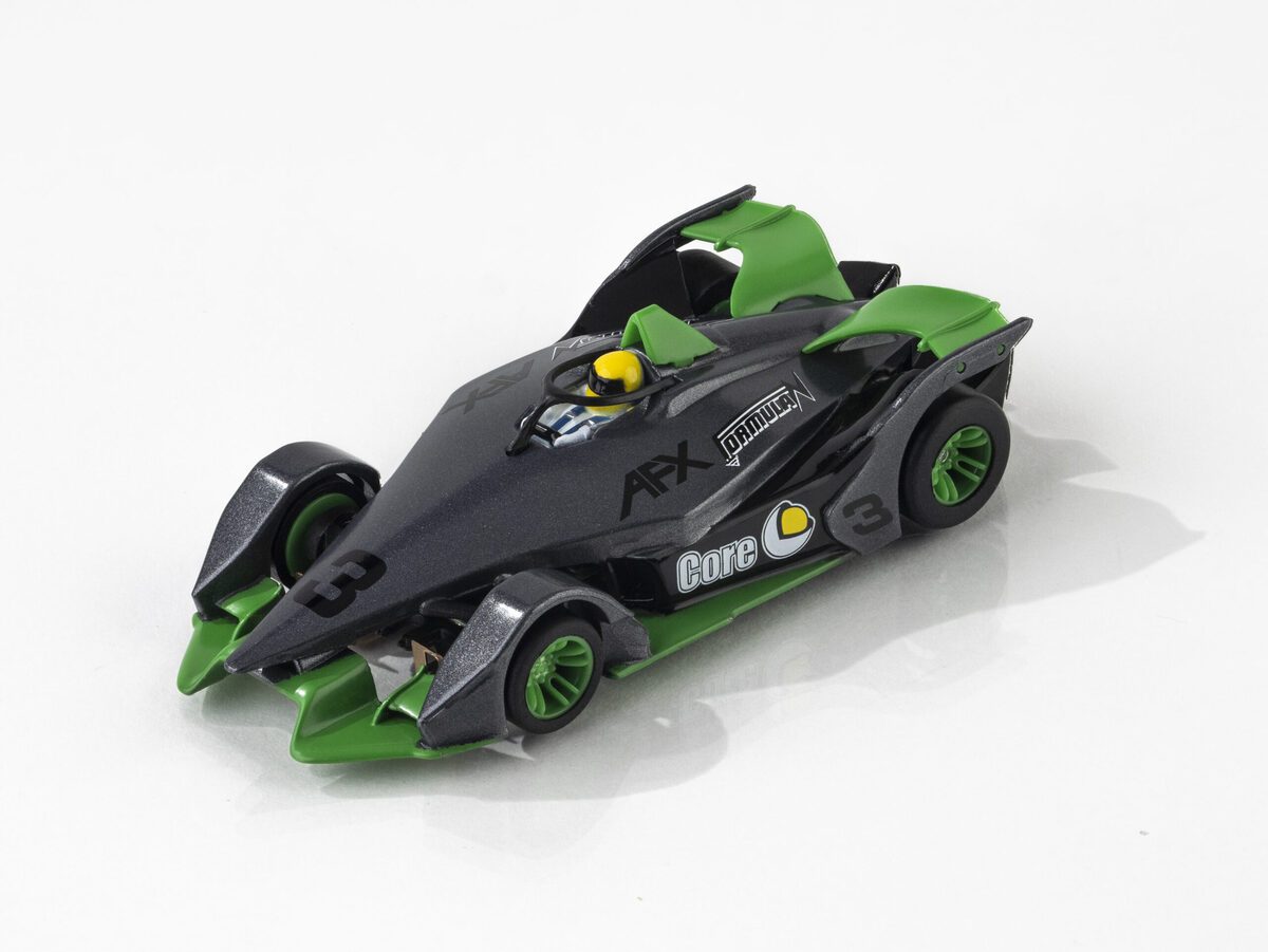 AFX 22064 HO Mega G+ Formula N #3 Silver/Green Slot Car