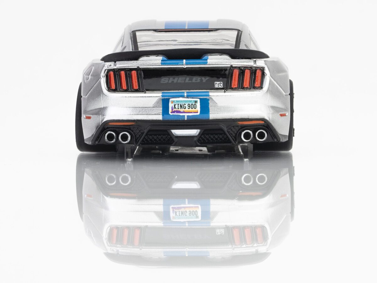 AFX 22099 HO Mega G+ 2022 Mustang GT500KR Silver/Blue Slot Car