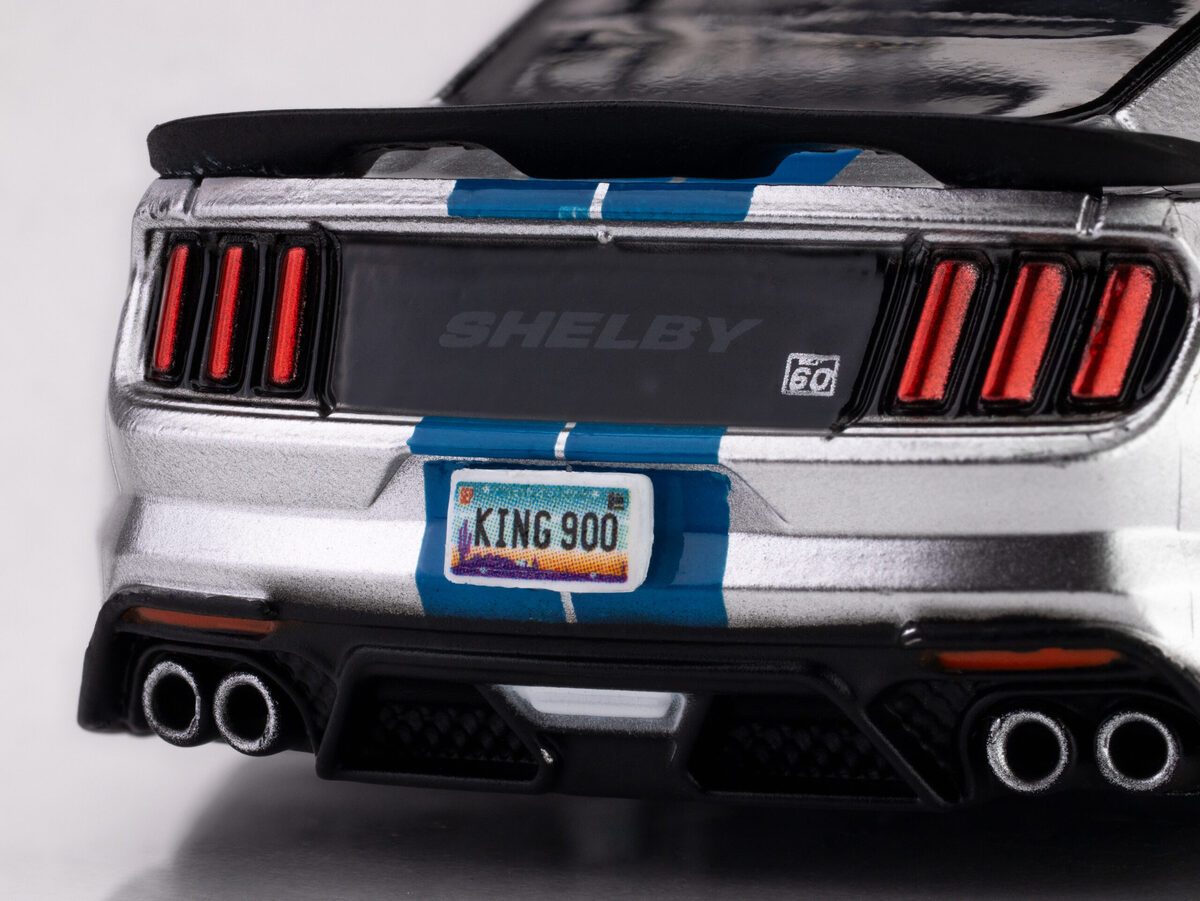 AFX 22099 HO Mega G+ 2022 Mustang GT500KR Silver/Blue Slot Car