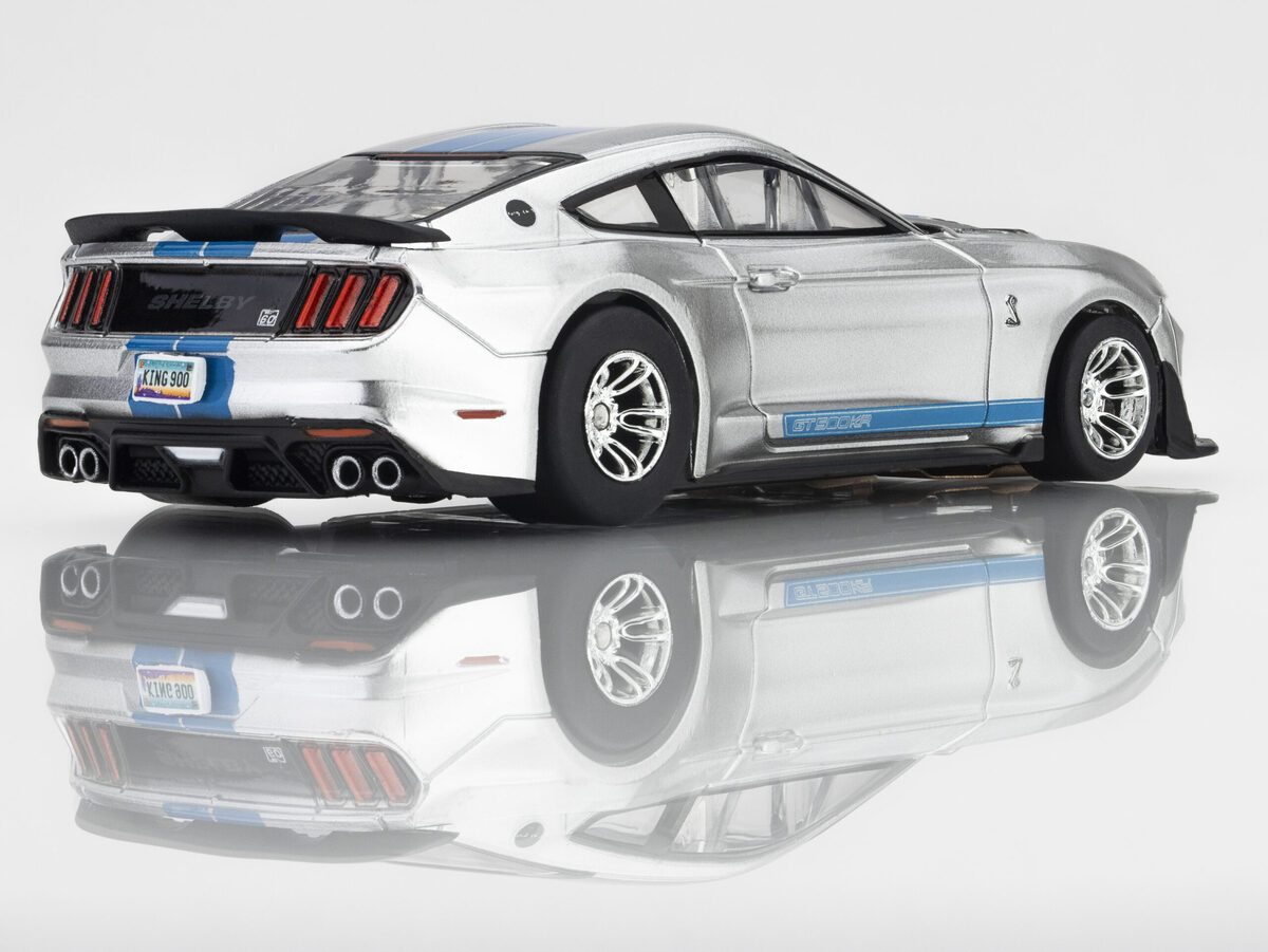AFX 22099 HO Mega G+ 2022 Mustang GT500KR Silver/Blue Slot Car