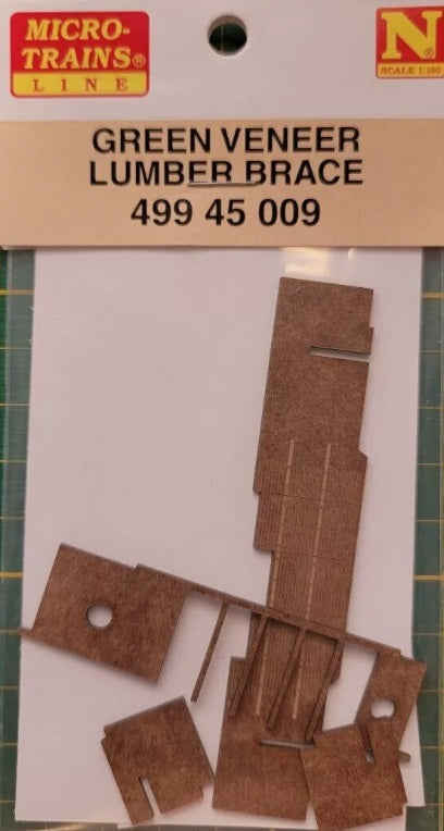 Micro-Trains 49945009 N Scale Green Veneer Lumber Brace Kit