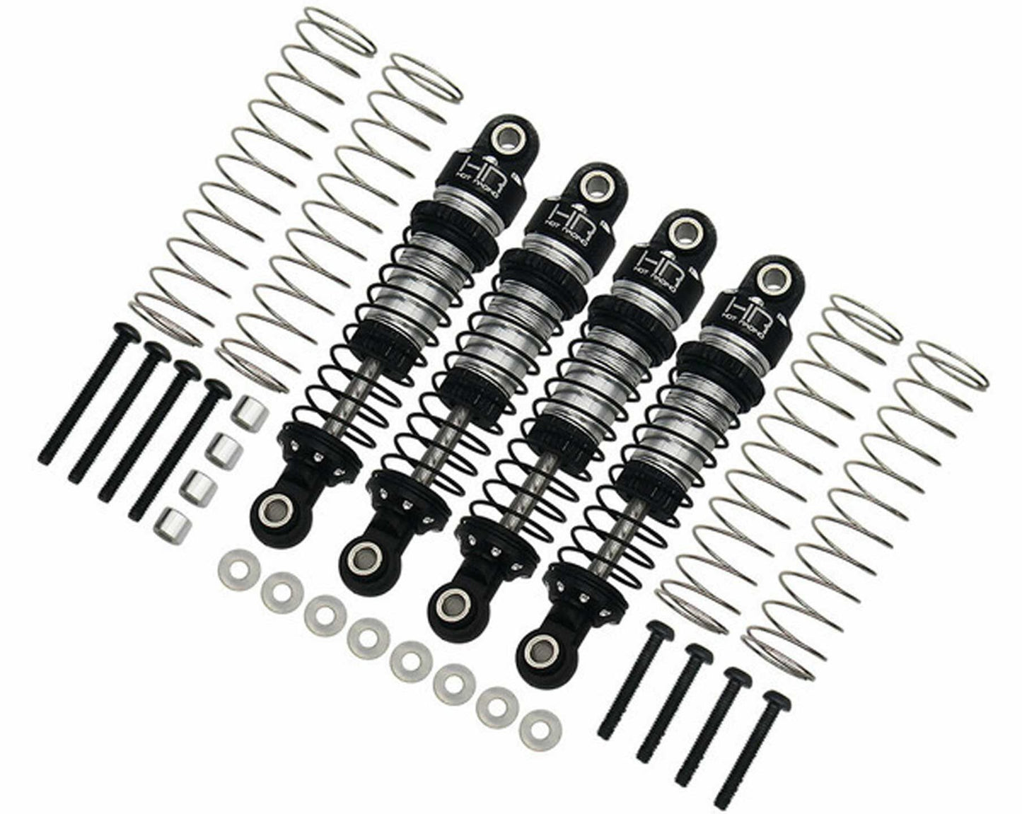 Hot Racing RACM51DP08 Ascent 18 Threaded Aluminum Shocks Full Set