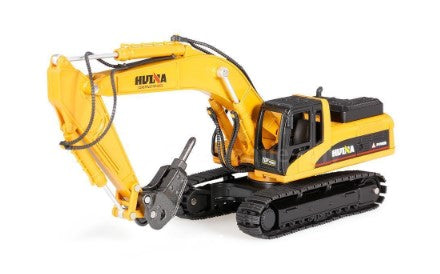 Qihui 1711 1:50 Diecast Metal Professional Drill Excavator Construction Vehicle