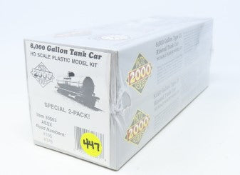 Proto 2000 30663 HO 8,000 Gallon Tank Car Set Road Numbers AESX 195 & 378