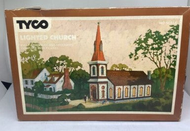 Tyco 941:700 HO Lighted Church Fully Assembled Building