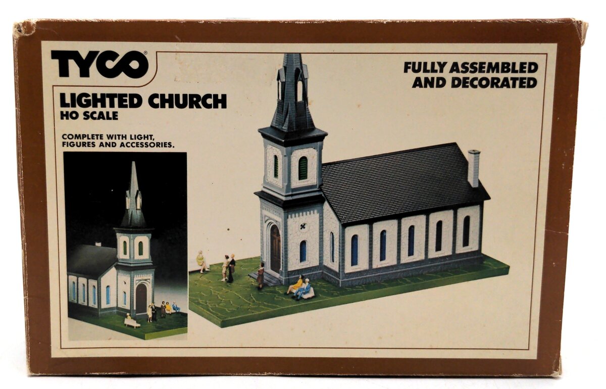 Tyco 941:700 HO Lighted Church Fully Assembled Building