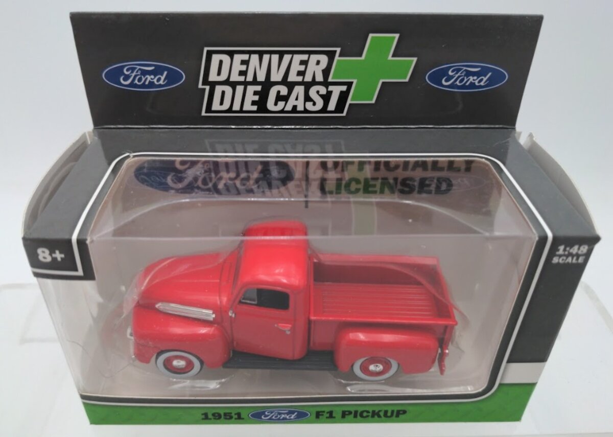 Menards 279-6305 O Scale Denver Diecast Red 1951 Ford Pick-Up