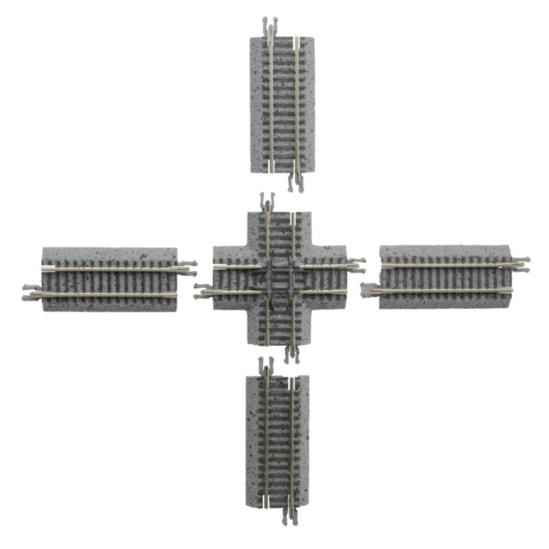 Atlas G2420 N 90° Crossing True Track with Gray Ballast