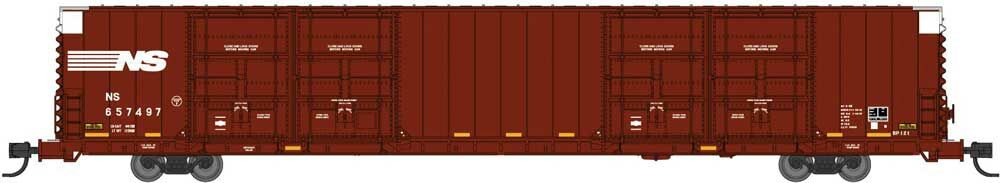 Bluford Shops 87241 N NS PS 86' Quad Door Auto Parts Boxcar Ready to Run #657494