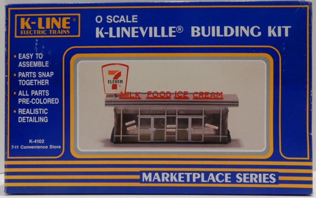K-Line K-4102 O Scale K-Lineville 7-Eleven Convenience Store Building Kit