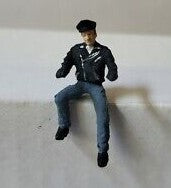 Arttista 1577 O Scale Motorcycle Rider at Rest Figure