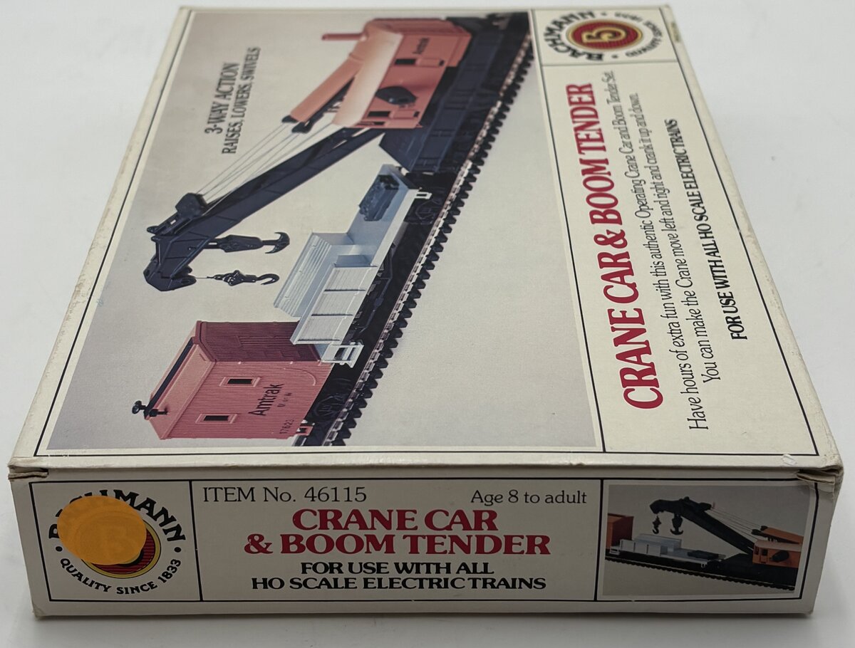 Bachmann 46115 HO Crane Car & Boom Tender Set