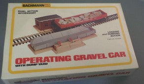 Tyco 1426 HO Operating Gravel Car w/Dump Yard Set