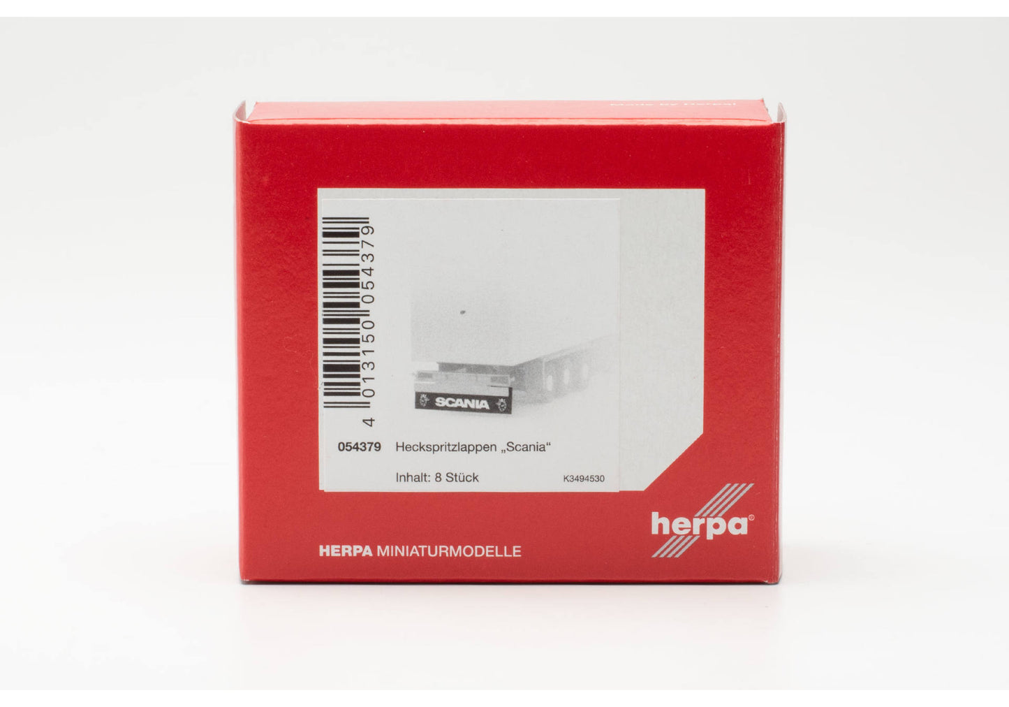 Herpa 054379 1:87 SCANIA Trailer and Trucks Rear Splash Flap (Pack of 8)