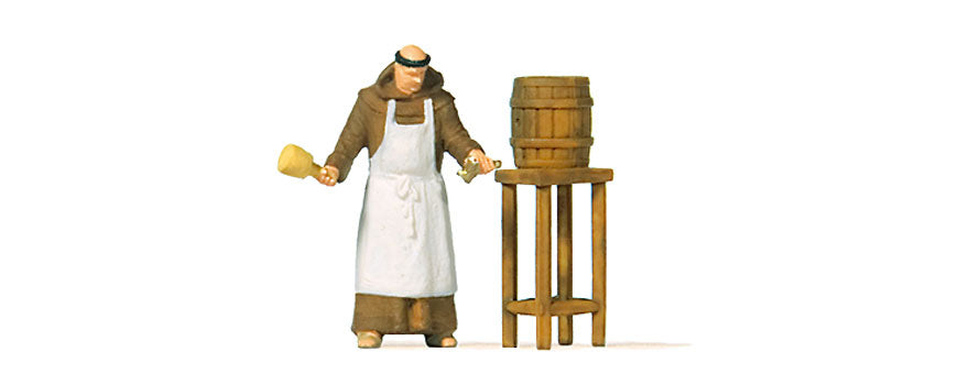 Preiser 28218 HO Friar Tapping Beer Figure