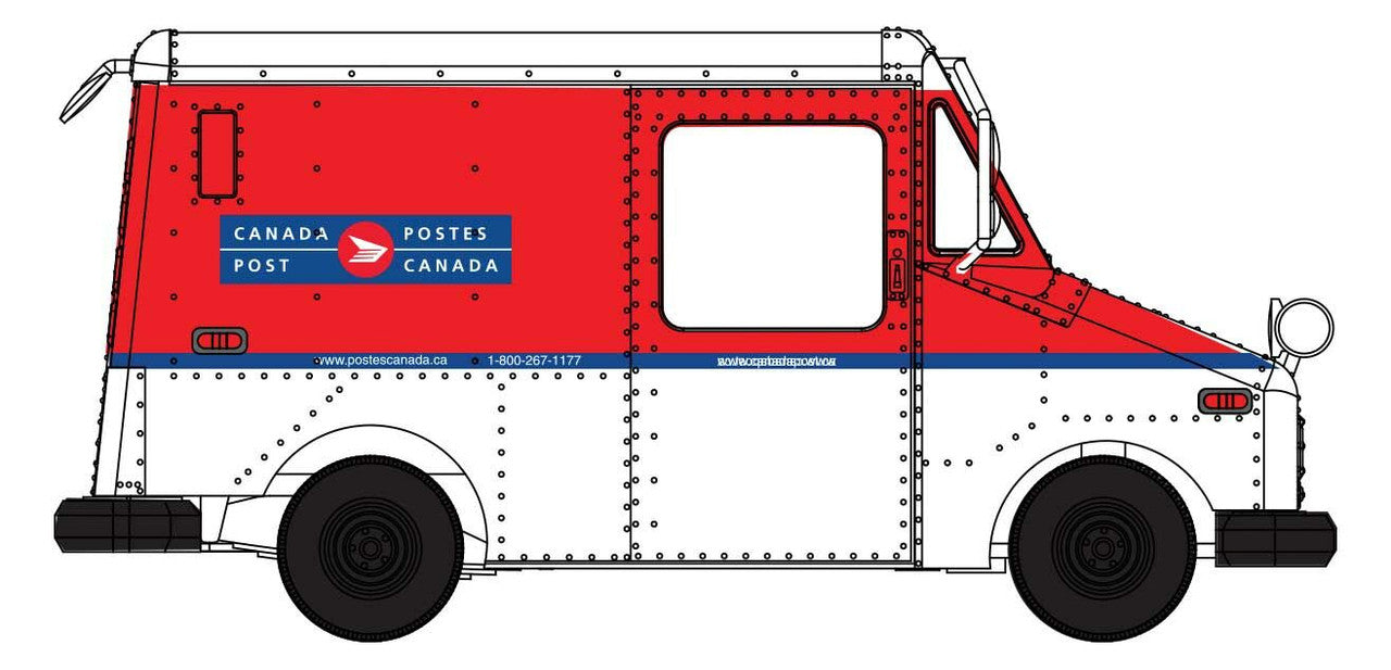Walthers 949-12254 HO Canada Post 1987-1998 Scheme Long Life Vehicle Mail Truck