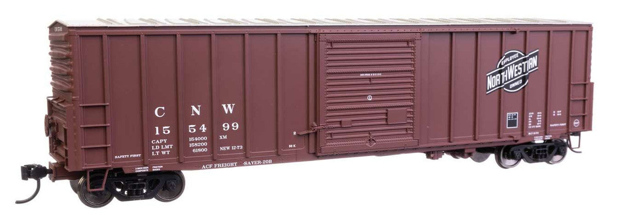 Walthers 910-46009 HO Chicago & North Western 50' ACF Plate B Boxcar RTR #155499