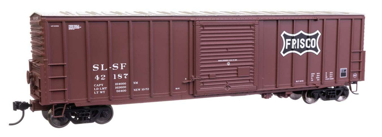 Walthers 910-46010 HO Frisco 50' ACF Plate B Boxcar Ready to Run #42187