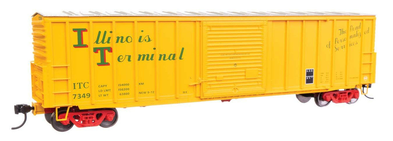 Walthers 910-46015 HO Illinois Terminal 50' ACF Plate B Boxcar RTR #7349