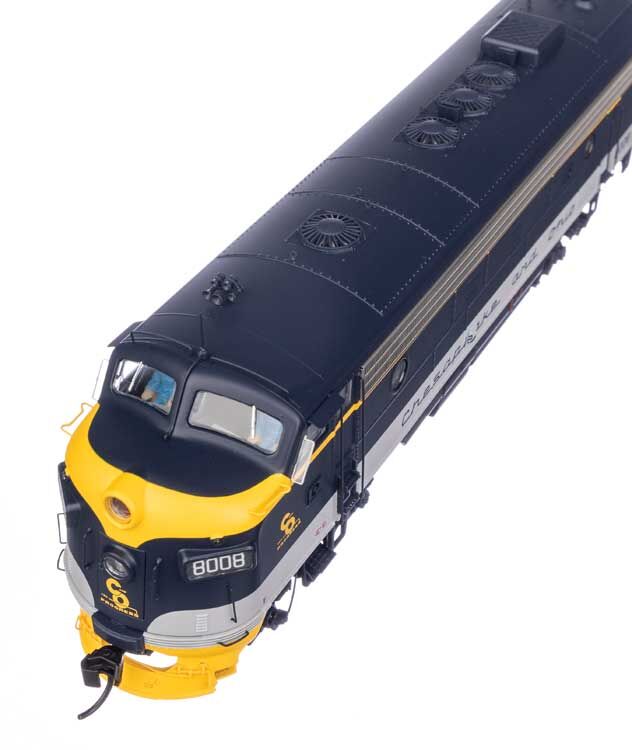 Walthers 920-42548 HO C&O EMD FP7 Diesel Loco #8008 w/ LokSound 5 Sound & DCC