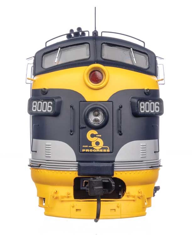 Walthers 920-49548 HO C&O EMD FP7 Diesel Locomotive - Standard DC #8006