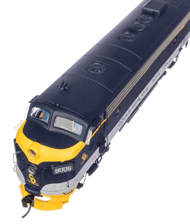 Walthers 920-49548 HO C&O EMD FP7 Diesel Locomotive - Standard DC #8006