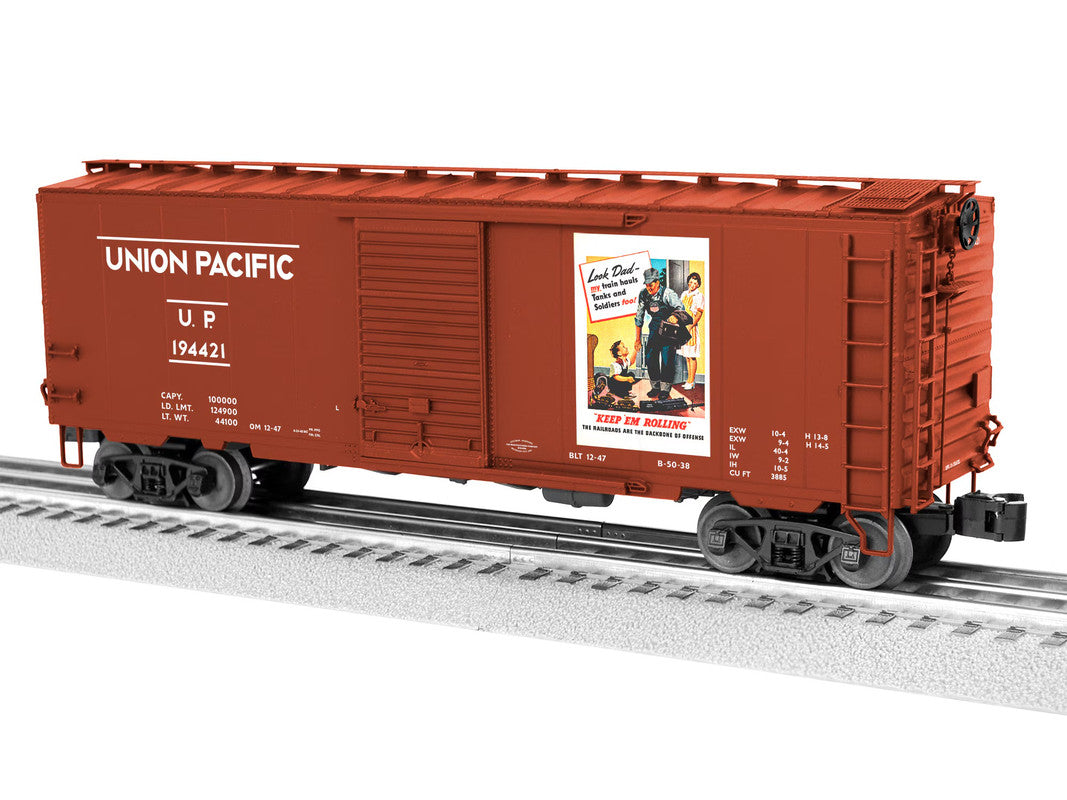 Lionel 2426090 O Union Pacific Look Dad WWII PS-1 Freightsounds Boxcar