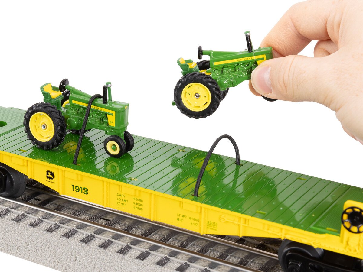 Lionel 2423070 John Deere O Gauge LionChief BT 5.0 Steam Freight Starter Set
