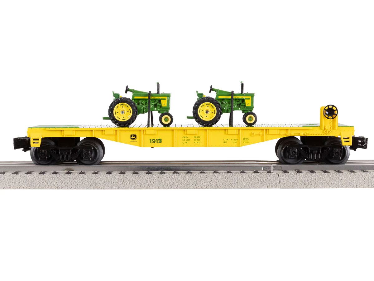 Lionel 2423070 John Deere O Gauge LionChief BT 5.0 Steam Freight Starter Set
