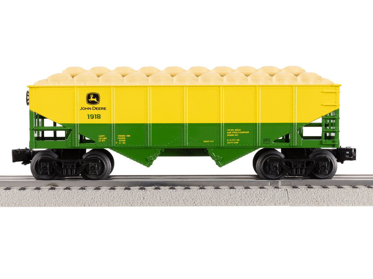 Lionel 2423070 John Deere O Gauge LionChief BT 5.0 Steam Freight Starter Set