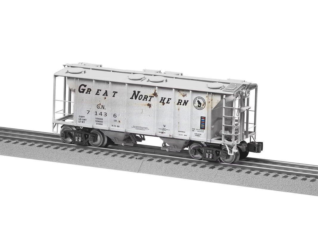 Lionel 2426641 O Great Northern PS-2 Weathered Covered Hopper #71436