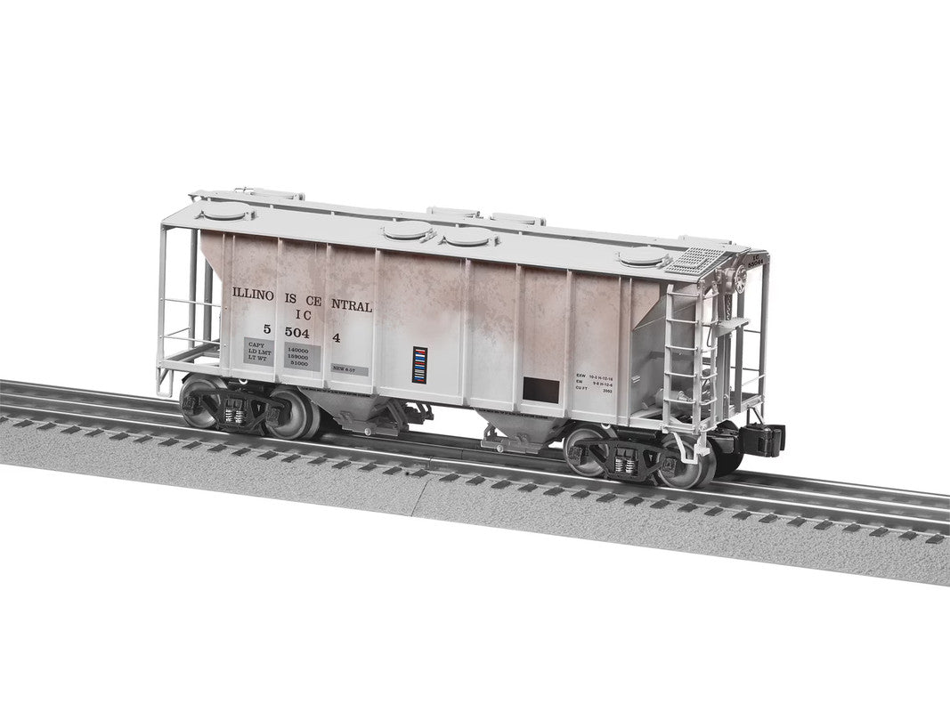 Lionel 2426651 O Illinois Central PS-2 Weathered Covered Hopper #55012